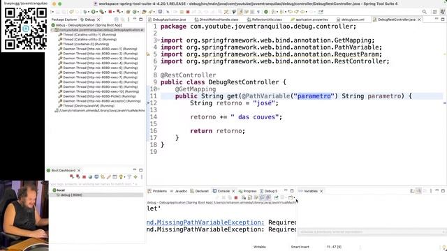 Programando em Java - Como Debugar? O que é Debug? - AO VIVO - LIVE CODING смотреть онлайн