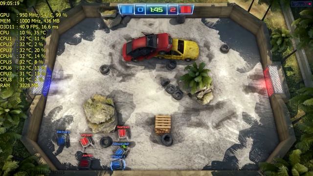 Robot Soccer Challenge On AMD Radeon R7 240 2GB DDR3 | 720p | MED | FPS - TEST смотреть онлайн