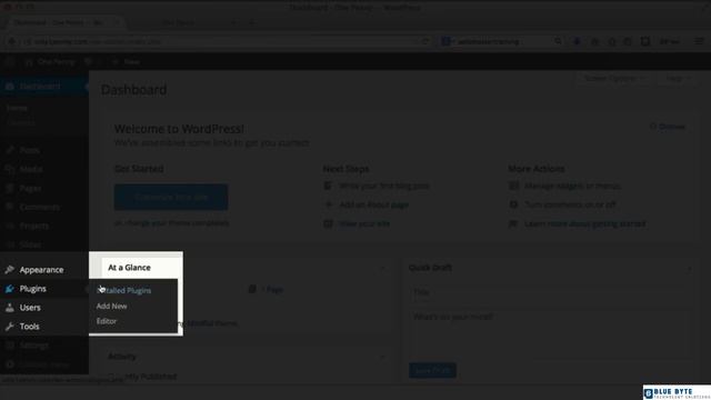 WordPress Tutorial - 003 - Wordpress Basics - Installing a theme and plugins смотреть онлайн