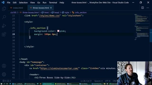 Display Three Blocks Side by Side with Float смотреть онлайн