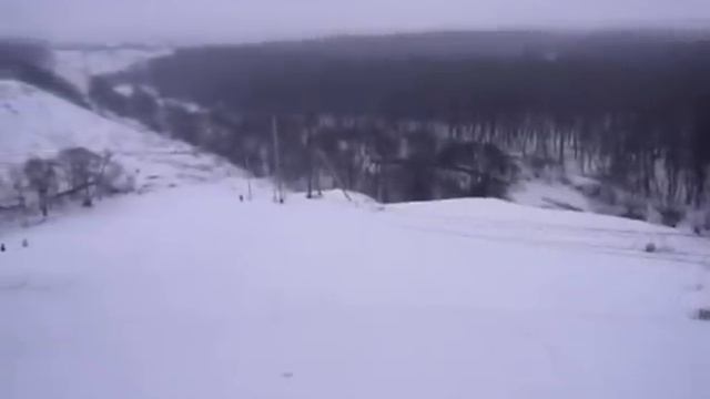 Горнолыжная трасса в Курске ( горка на Хуторской ) смотреть онлайн