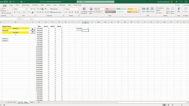 Dynamic Chart with Scroll Bar and Spin Buttons | Strength Coach Tutorials #78 смотреть онлайн
