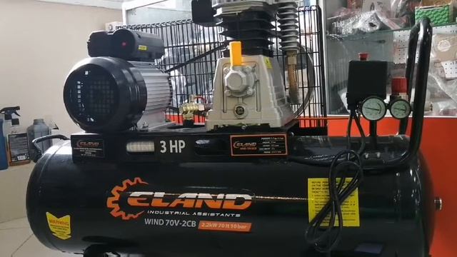 Компрессор ELAND WIND 70V-2CB .Время накачки