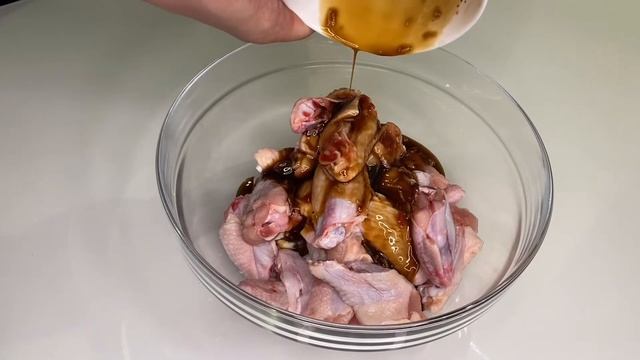 Куриные крылышки, в соусе по-восточному. смотреть онлайн