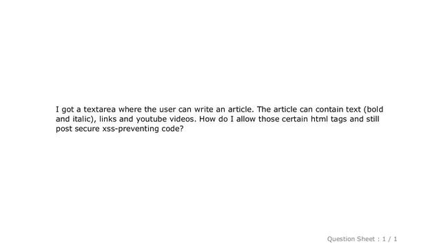 HTML : How to allow certain html tags? смотреть онлайн