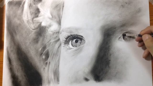 ドライブラシ技法で描いてみる（Challenge dry brush technique） смотреть онлайн