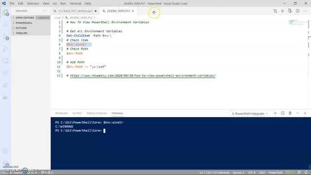 How To View Your PowerShell Environment Variables смотреть онлайн