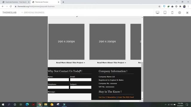 GreyScale Business: Free Bootstrap 4 HTML5 Business Website Template смотреть онлайн