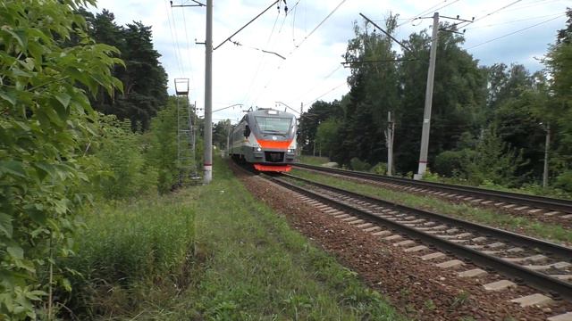 Электропоезд ЭП2Д-0064 ЦППК перегон Икша - Яхрома смотреть онлайн
