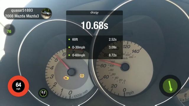 2008 Mazda 3 2.0L - Dragy Acceleration смотреть онлайн