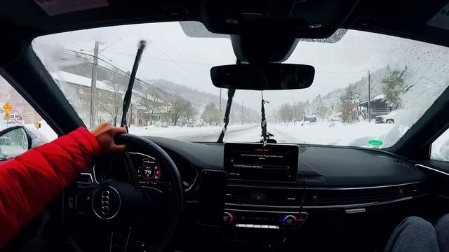 HOONING IN 10 INCHES OF SNOW IN MY 500HP S4! смотреть онлайн