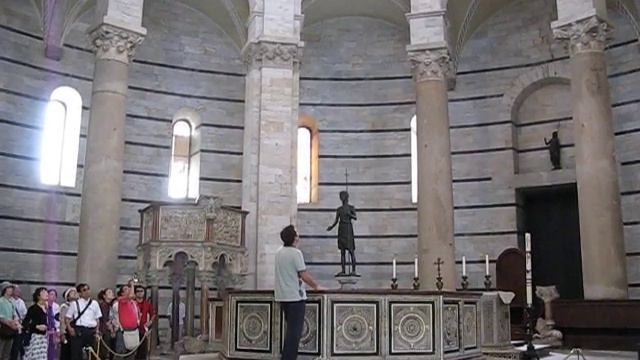 Pisa Baptistry acoustics demonstration смотреть онлайн