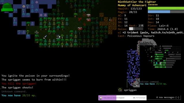DCSS 0.29 Trunk: Mummy Necromancer of Ash (1/2) смотреть онлайн