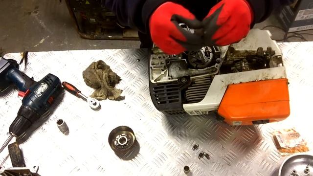 Ремонт бензобура STIHL BT 360, причины выхода из строя. смотреть онлайн