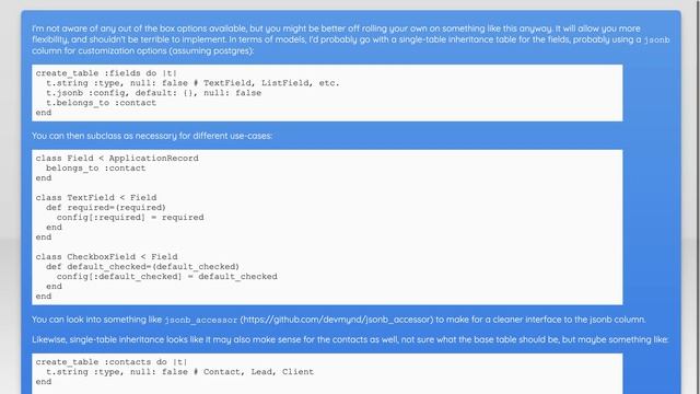 Add custom fields to object in ROR application смотреть онлайн