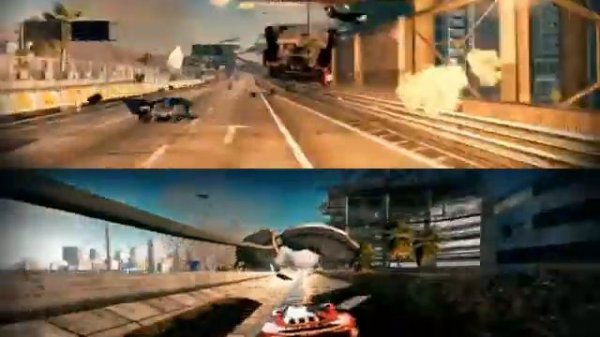 Split/Second Velocity Gameplay Split Screen