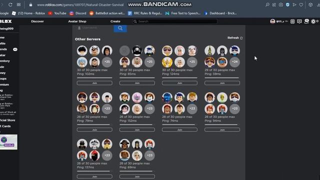 Roblox Server List Update... смотреть онлайн
