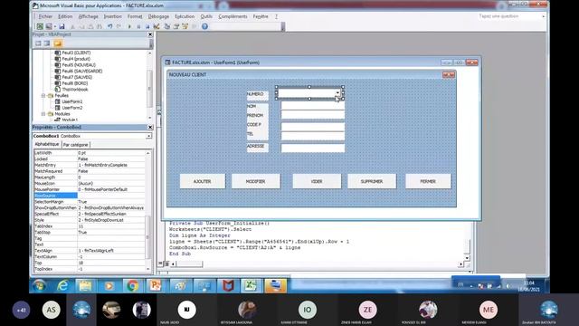 Bureautique - Excel 6 : Développement VBA - Interface Formulaire CRUD de gestion de clients смотреть онлайн