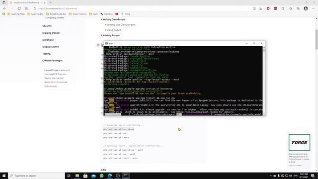Laravel 8 Authentication Bootstrap UI смотреть онлайн