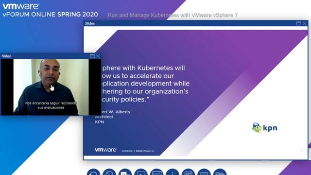 Run and Manage Kubernetes with VMware vSphere 7 (Spanish) - VMware vForum Online Spring 2020 смотреть онлайн