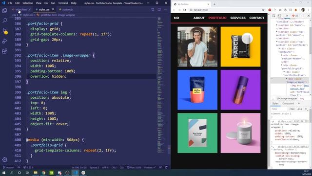 Build a Responsive Portfolio Website #3 - HTML and CSS Beginner Project Tutorial смотреть онлайн