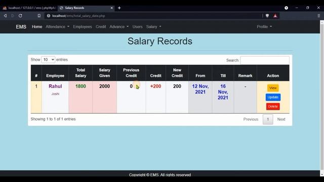 Employee Management System With Attendance And Salary Management Using PHP/MySQLi смотреть онлайн
