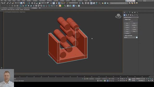 3ds Max - cloth and gravity simulations (easy method) (Mass FX) смотреть онлайн