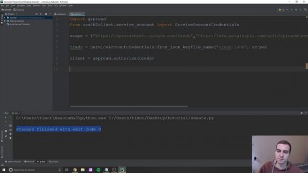 Python Google Sheets API Tutorial - 2019