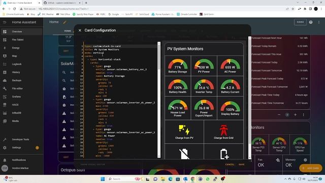 Home Assistant Dashboard - Custom Stack in Card overview смотреть онлайн