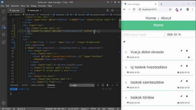 vue js 2 gyorstalpaló 7. rész - v-show és v-if смотреть онлайн