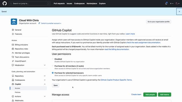 Setup GitHub Copilot for Business смотреть онлайн