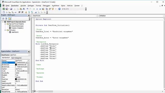 EXCEL VBA Datenbank erstellen / UserForm Grundlagen: Beispiel einer einfachen Datenbank смотреть онлайн