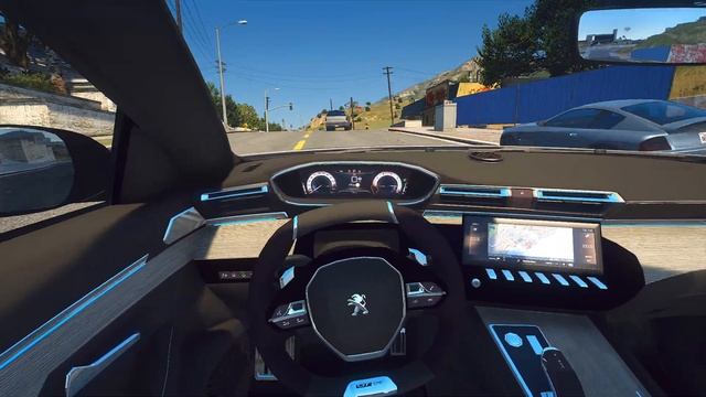 2020 Peugeot 508 GT Line - GTA 5 | Steering wheel gameplay | NaturalVision Evolved | Crash смотреть онлайн