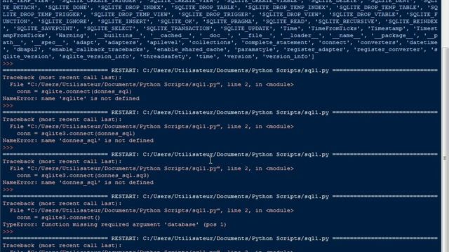 Python et sqlite3 vidéo 01 смотреть онлайн