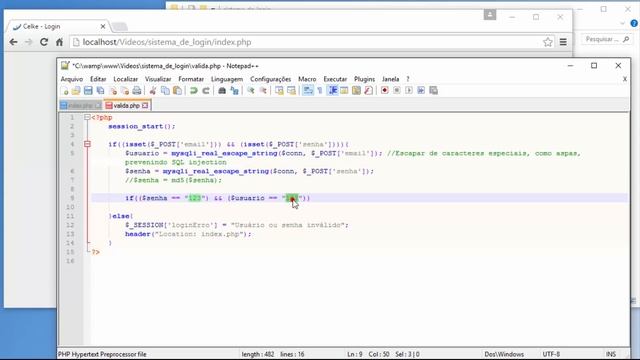 Como criar sistema de login em php смотреть онлайн