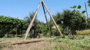 Скважина своими руками Тренога Лебёдка