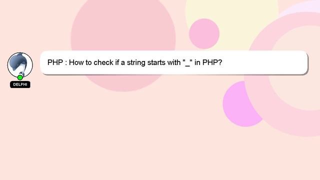 PHP : How to check if a string starts with "_" in PHP? смотреть онлайн