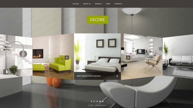 Interior Design Website Template - 51116 смотреть онлайн