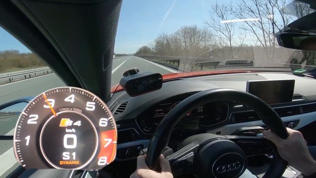 2017 (B9) Audi S4 AVANT TFSI (354hp) | 100-200km/h & 0-100km/h | POV | CarPerformance Media