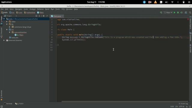 Opening a project in IntelliJ Idea смотреть онлайн