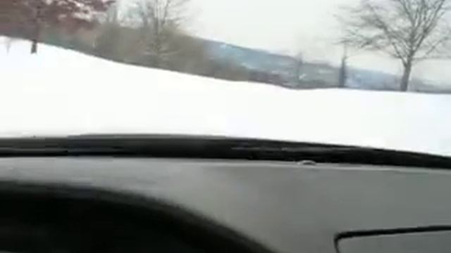 Snow fun in a 1997 Mercedes S600 Coupe ESP ASR Part 2 смотреть онлайн