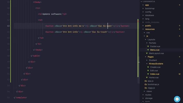 Laravel, Inertia & Vue JS 3 - Projet gestion scolaire: #7 - Lister les niveaux scolaires смотреть онлайн
