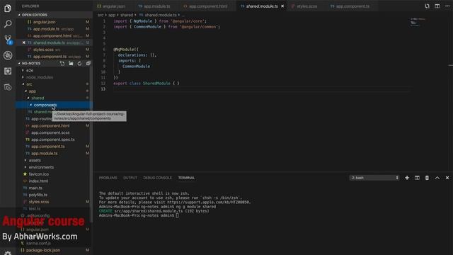 Build Applications with Angular - Generate layouts module and components смотреть онлайн