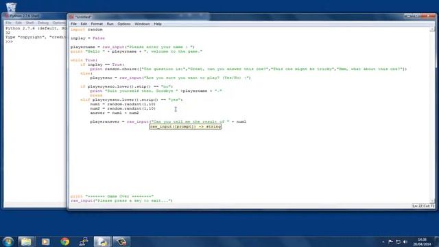 Learning Python, Tutorial 11: Write a Game in Python Part 2 смотреть онлайн