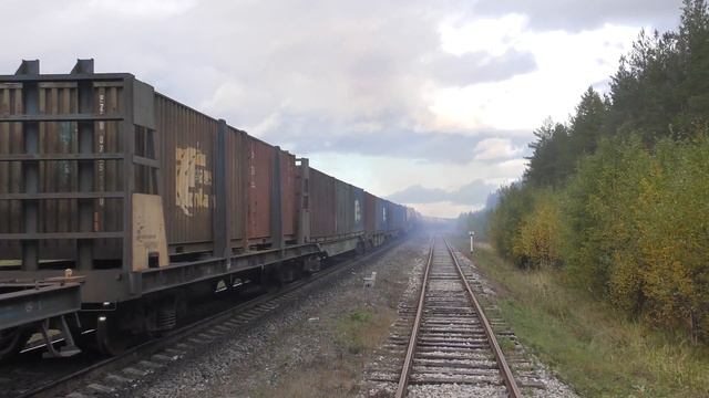 [pure 10d100] [4k] 2TE10M-2469 / 2ТЭ10М-2469. Отправление со станции ПЕРМИЛОВО СЕВ. Ж.Д. смотреть онлайн