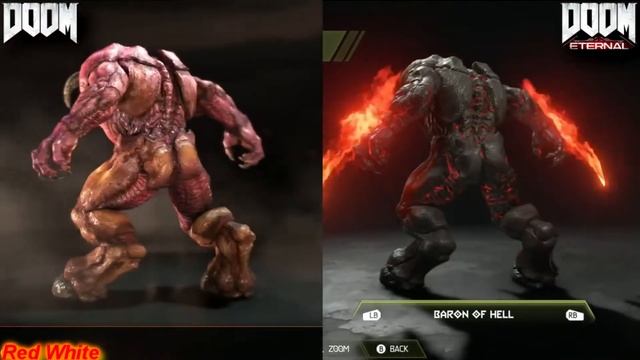 Doom 4 Vs Doom Eternal Сравнение персонажа и врагов