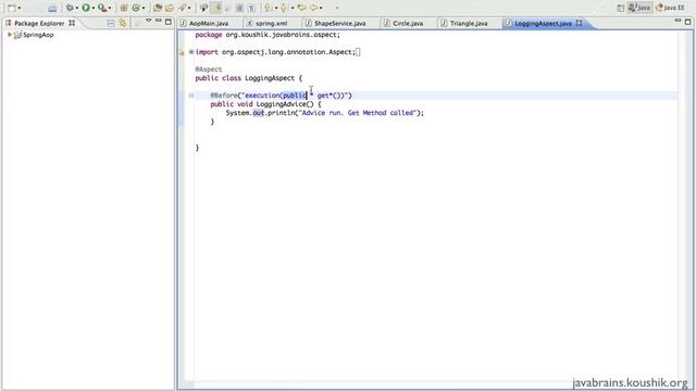 Spring Tutorial 28 - Pointcuts and Wildcard Expressions смотреть онлайн
