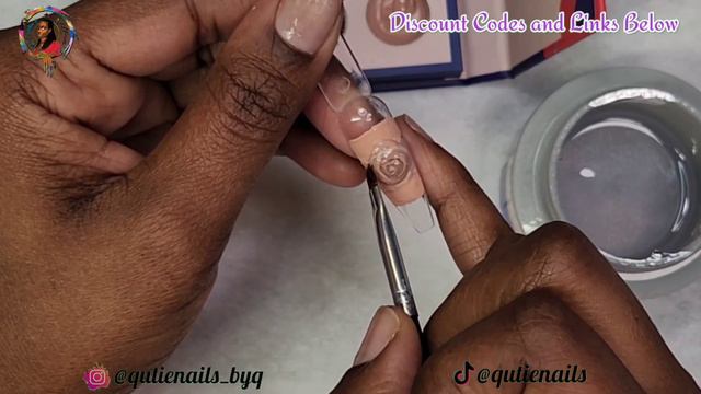 Trending Insatgram 3D Rose Nail with Builder Gel| MEFA Beautie Solid Cream Gel Polishes смотреть онлайн
