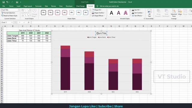Cara Membuat Grafik Kolom Stacked di Excel смотреть онлайн