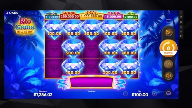 Новый слот Rio Gems - 3 Oaks Gaming. Выбил бонус.